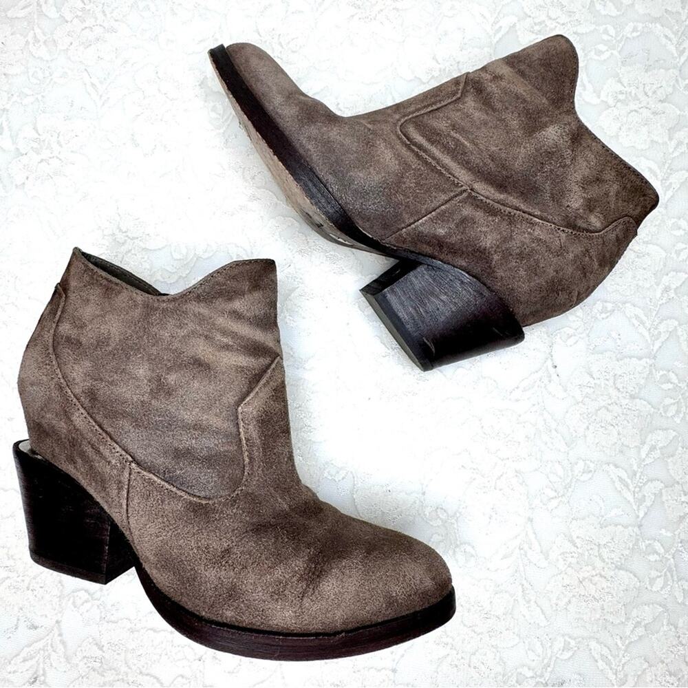 ASH Moka Ankle Booties Leather Heels Zipper Western Boots EU 37.5 | US 7 - 7.5 - Picture 15 of 15